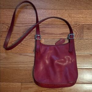 Coach Red Leather Crossbody Bag